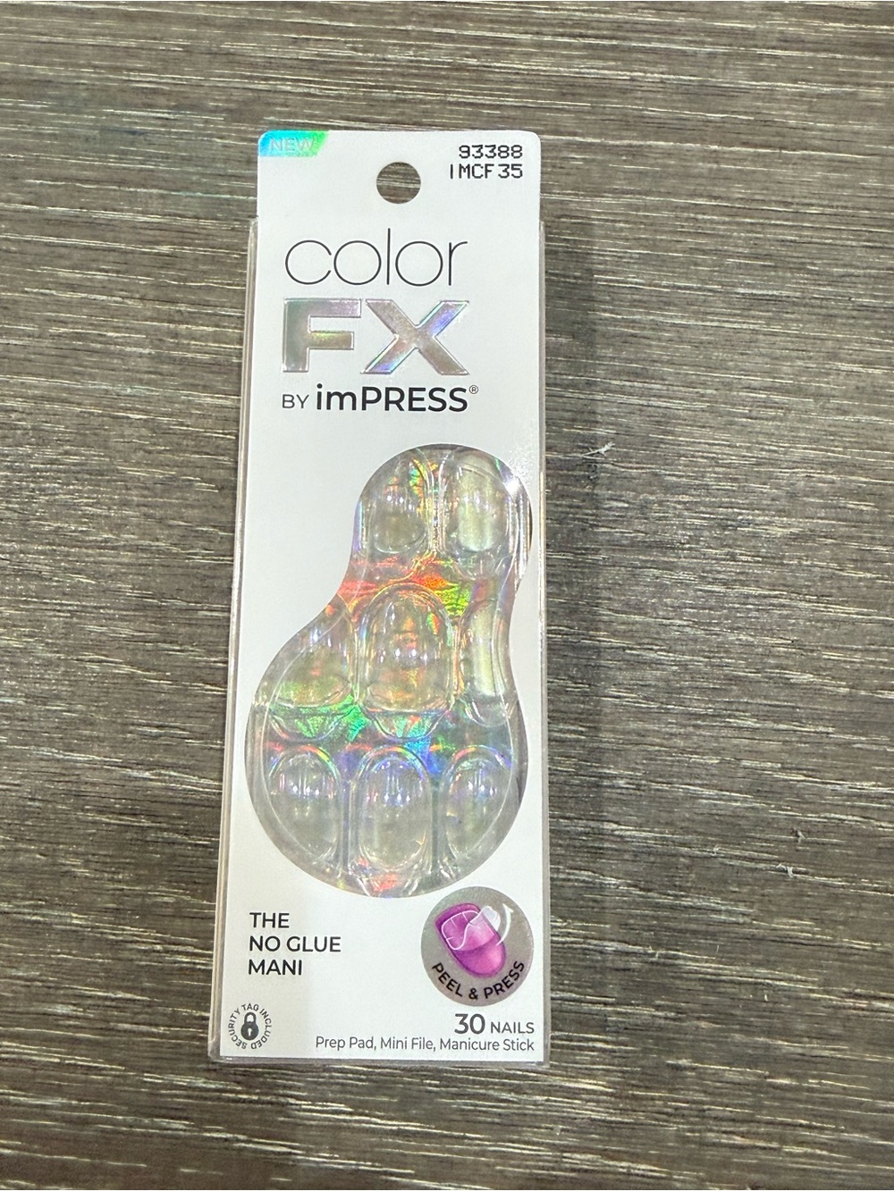 NWT imPRESS Color FX Iridescent Press-On Nails - Rainbow Holographic